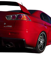 Load image into Gallery viewer, 2008-2015 Mitsubishi Lancer Evolution 10 Carbon Creations RS Look Rear Under Spoiler Air Dam Lip Splitters - 2 Piece (Overstock)