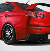Load image into Gallery viewer, 2008-2015 Mitsubishi Lancer Evolution 10 Carbon Creations RS Look Rear Under Spoiler Air Dam Lip Splitters - 2 Piece (Overstock)