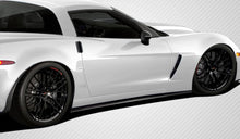 Load image into Gallery viewer, 2005-2013 Chevrolet Corvette C6 Duraflex GT500 Side Skirt Splitters - 2 Piece