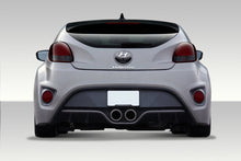 Load image into Gallery viewer, 2012-2016 Fits: Hyundai Veloster Duraflex Turbo Look Rear Bumper Cover - 1 Piece