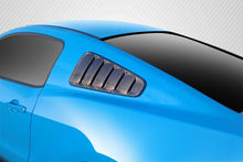 Load image into Gallery viewer, 2010-2014 Ford Mustang Carbon Creations Boss Look Window Scoops Louvers - 2 Piece