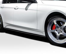 Load image into Gallery viewer, 2012-2017 Fits: BMW 3 Series F30 4DR  M Performance Look Side Splitters - 2 Piece ( will only fit M Sport Side Skirts )