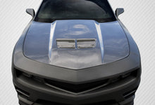 Load image into Gallery viewer, 2010-2015 Chevrolet Camaro Carbon Creations Stingray Z Look Hood - 1 Piece