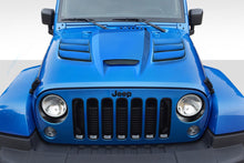 Load image into Gallery viewer, 2007-2016 Fits: Jeep Wrangler Duraflex Viper Look Hood - 1 Piece