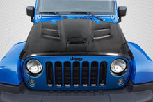 Load image into Gallery viewer, 2007-2016 Fits: Jeep Wrangler Carbon Creations Viper Look Hood - 1 Piece