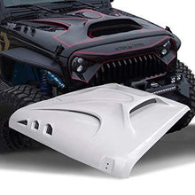 Load image into Gallery viewer, Monster Front Fiberglass Hood with Scoop Vents for Fits: Jeep Wrangler JK