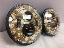 Load image into Gallery viewer, 7'' BROWN CAMO DESIGN Suzuki Sierra Fits: Jeep Wrangler JK CJ TJ LED Rubicon Projector Daymaker Headlights Pair / Set