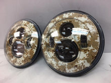 Load image into Gallery viewer, 7'' BROWN CAMO DESIGN Suzuki Sierra Fits: Jeep Wrangler JK CJ TJ LED Rubicon Projector Daymaker Headlights Pair / Set