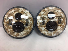 Load image into Gallery viewer, 7'' BROWN CAMO DESIGN Suzuki Sierra Fits: Jeep Wrangler JK CJ TJ LED Rubicon Projector Daymaker Headlights Pair / Set