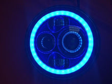 Load image into Gallery viewer, 7'' Suzuki Sierra Fits: Jeep Wrangler JK CJ TJ LED Rubicon Projector Daymaker BLUE Halo Headlights Pair / Set   FOGS