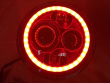Load image into Gallery viewer, 7'' Suzuki Sierra Fits: Jeep Wrangler JK CJ TJ LED Rubicon Projector Daymaker RED Halo Headlights Pair / Set   FOGS