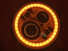Load image into Gallery viewer, 7'' Suzuki Sierra Fits: Jeep Wrangler JK CJ TJ LED Rubicon Projector Daymaker AMBER Halo Headlights Pair / Set   FOGS