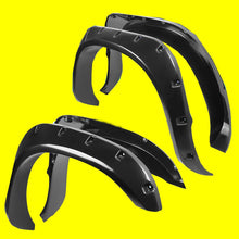 Load image into Gallery viewer, FOR 03-08 DODGE TRUCK FENDER WHEEL FLARES KIT POCKET RIVET BLACK ABS PLASTIC