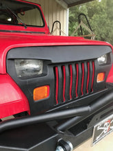 Load image into Gallery viewer, 1987-95 Fits: Jeep WRANGLER YJ OVERLAY GRILLE GRILL MEAN FURIOUS ANGRY BIRD EYES FIBERGLASS