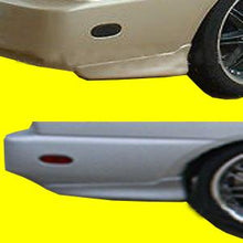 Load image into Gallery viewer, FITS MITSUBISHI MIRAGE 1997-2001 2DR 4DR UNPAINTED REAR BUMPER SKIRT LIP FIBER GLASS