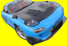Load image into Gallery viewer, R STYLE FRP FIBERGLASS HOOD BONNET FOR MAZDA RX7 RX 7 FD3S