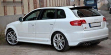 Load image into Gallery viewer, Fits: Audi A3 8P 03-12 Rear Bumper spoiler S line lip Valance addon S-Line abt s3 rs3