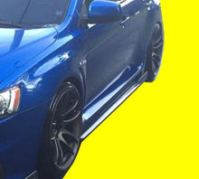 Load image into Gallery viewer, FOR MITSUBISHI EVO X EVOLUTION 10 FRP SIDE SKIRT EXTENSIONS SPLITTERS UNDER LIPS